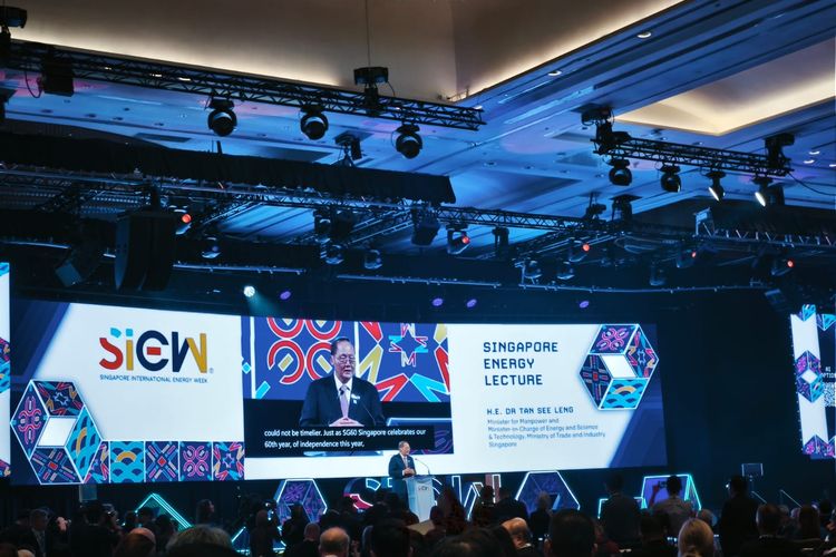 Menteri Tenaga kerja dan Plt Menteri Sains Teknologi Singapura Tan See Leng