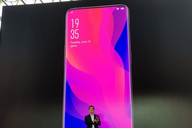 Oppo Find X resmi meluncur di Paris, Perancis, Selasa (19/6/2018).