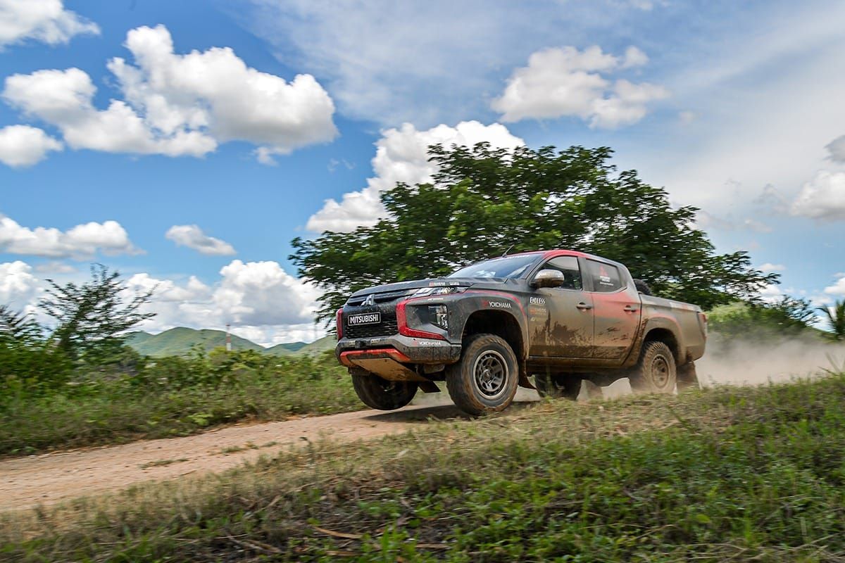 Mitsubishi Triton Ralliart yang akan digunakan Rifat Sungkar pada Asia Cross Country Rally (AXCR) 2022 di Thailand