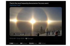 Muncul Video Matahari Berubah Jadi Tiga, Fenomena Apa Itu?