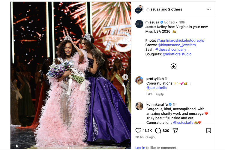 Kemenangan Bersejarah Justus Kelley: Ibu dan Istri Pertama yang Menjadi Miss USA 2026