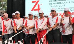 Di Kaltara, BUMN Meriahkan HUT RI dengan Jalan Sehat Bersama Masyarakat