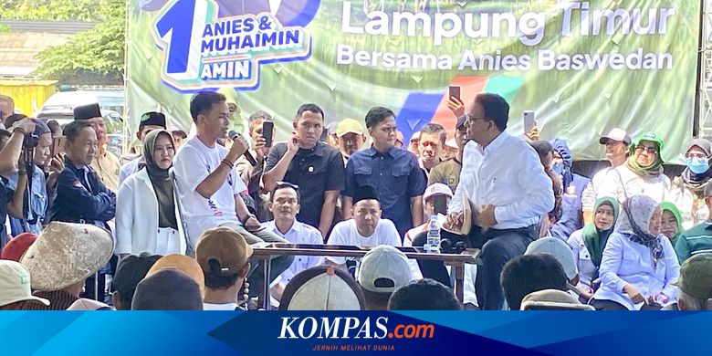 Anies Mengkritik Penguasaan Tanah oleh Segelintir Orang di Lampung saat Kampanye