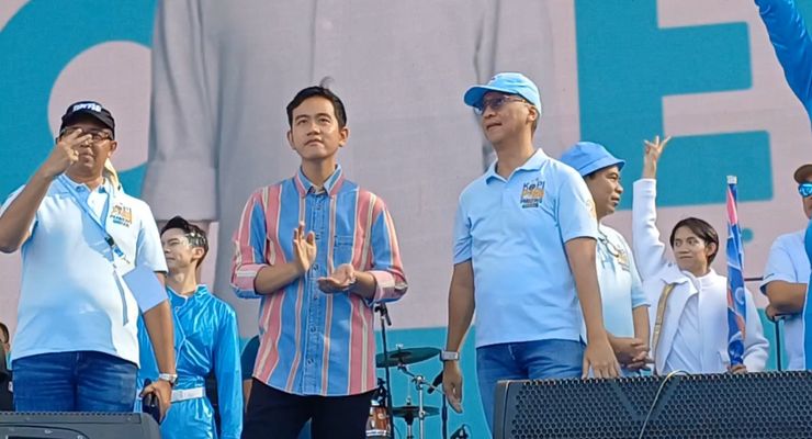 Kampanye di Bandung, Gibran Didampingi Agus Gumiwang dan Budi Arie