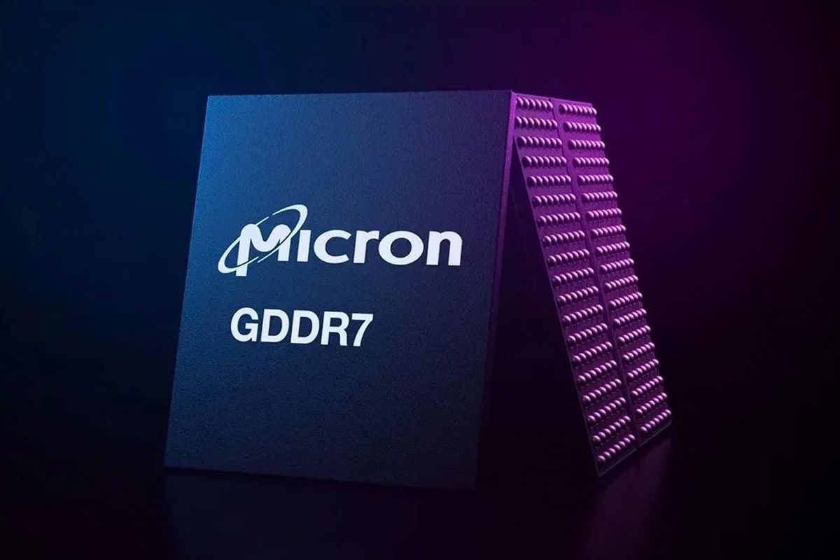 Ilustrasi memori GDDR7 Micron