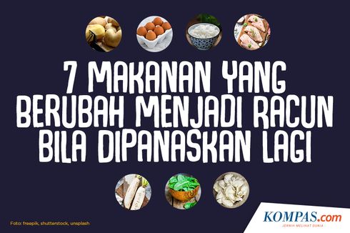 INFOGRAFIK: 7 Makanan yang Berubah Menjadi Racun bila Dipanaskan Lagi