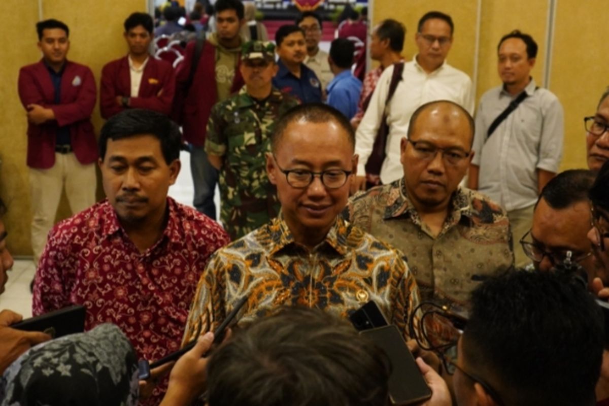 Wakil Ketua MPR RI Eddy Soeparno di Universitas Muhammadiyah Malang (UMM) pada Selasa (18/3/2025).