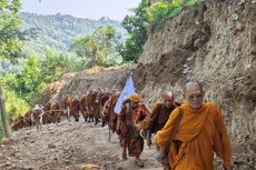 43 Biksu Thudong Tiba di Candi Borobudur Lusa, Berikut Acara Penyambutannya