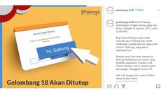 Begini Cara Cek Lolos atau Tidak Seleksi Kartu Prakerja