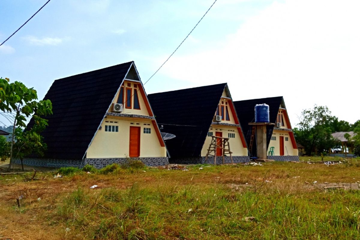 Homestay di kawasan Geopark Ciletuh, ramai disewa saat akhir pekan dan libur sekolah, Sabtu (23/6/2018).