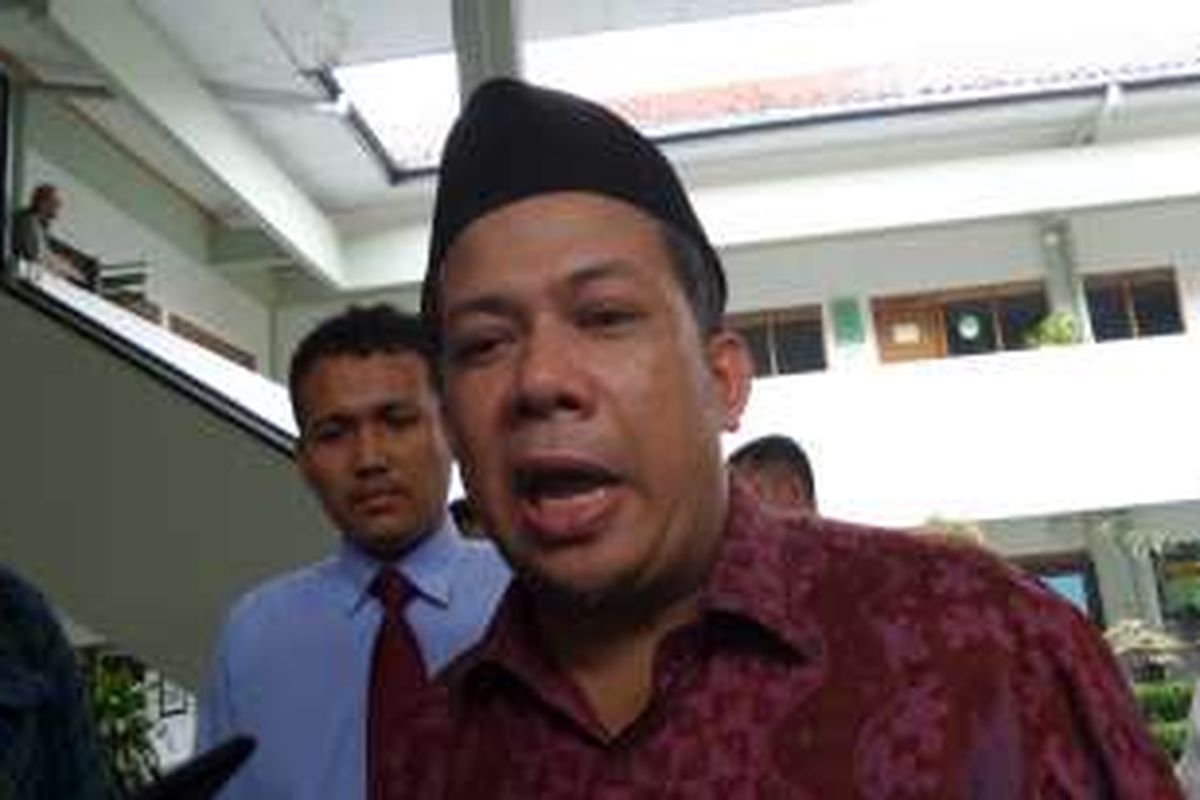 Wakil Ketua DPR RI Fahri Hamzah di Pengadilan Negeri Jakarta Selatan, Senin (23/5/2016)