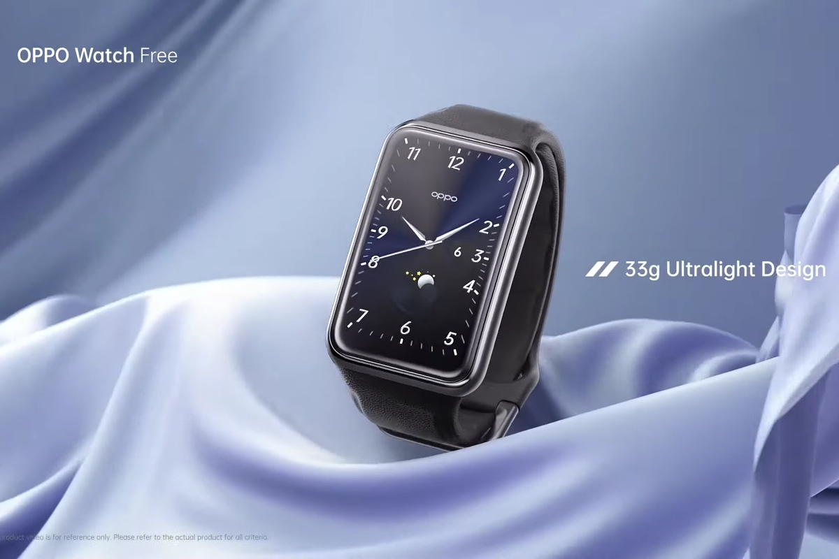 Oppo Watch Free varian warna Hitam.