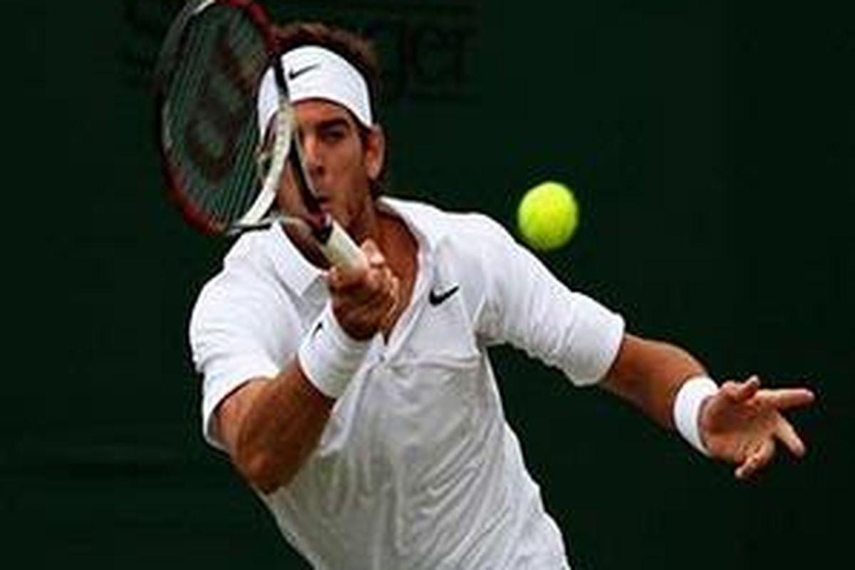 Juan Martin del Potro, jadi andalan Argentina di nomor tunggal semifinal Piala Davis.