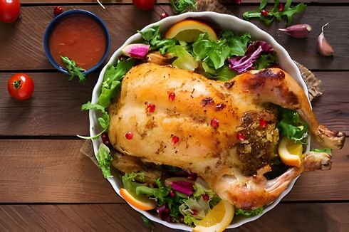 Resep Ayam Panggang Isi Sayur, Ide Menu Makan Malam untuk Keluarga