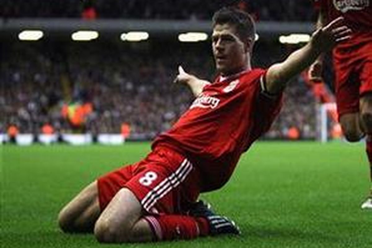 Kapten Liverpool, Steven Gerrard, sudah sembuh dan siap tampil.