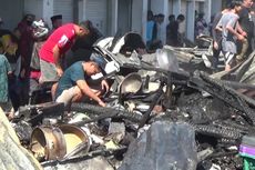 Kebakaran di Pasar Campalagian Polewali Mandar, Puluhan Kios Habis Terbakar