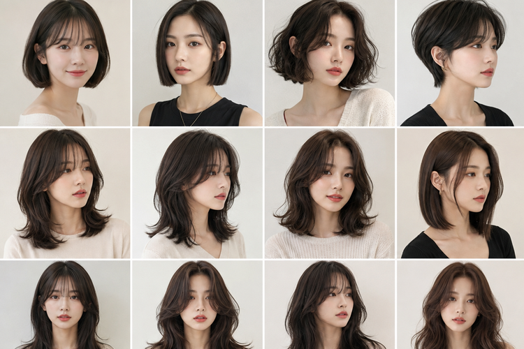 15 Model Rambut Wanita Korea untuk Rambut Pendek, Sebahu, dan Panjang