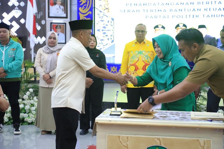 Bupati Bulungan Syarwani dalam acara peluncuran program Bulungan Aman untuk Semuanya (Bulan Semisa) yang berlangsung di Ruang Tenguyun, Kantor Bupati Bulungan, Senin (9/9/2024).
