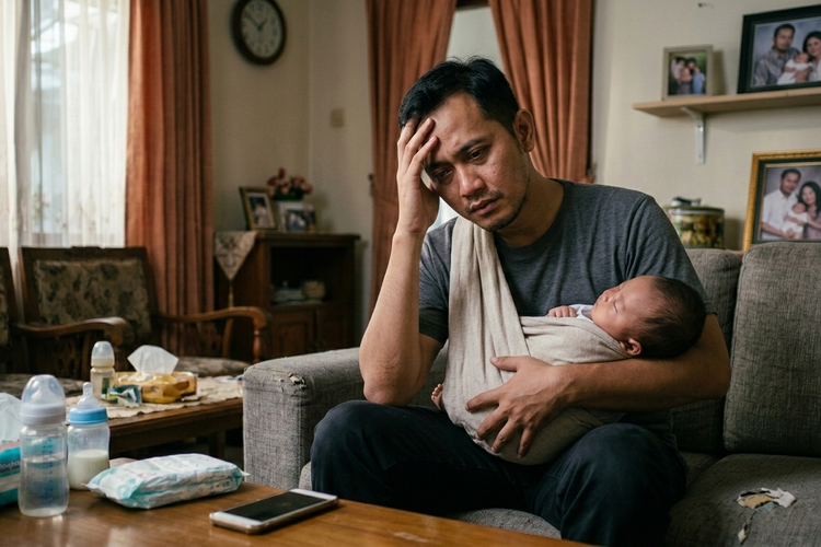 Ayah Baru Mudah Marah Setelah Anak Lahir? Bisa Jadi Gejala Depresi Pascapersalinan