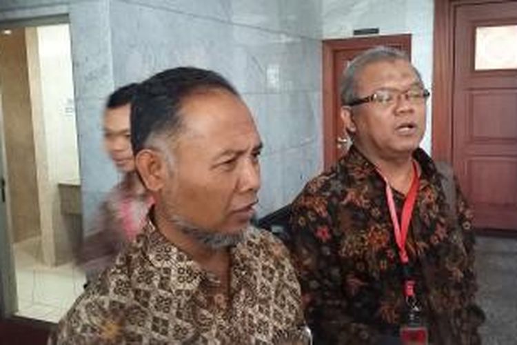 Wakil Ketua nonaktif KPK, Bambang Widjojanto, saat ditemui di Gedung Mahkamah Konstitusi, Jakarta, Selasa (23/6/2015).