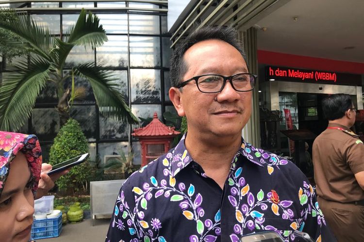 Kepala Pusat Penerangan Hukum Kejagung Hari Setiyono di Gedung Bundar, Kompleks Kejaksaan Agung, Jakarta Selatan, Jumat (17/1/2020).