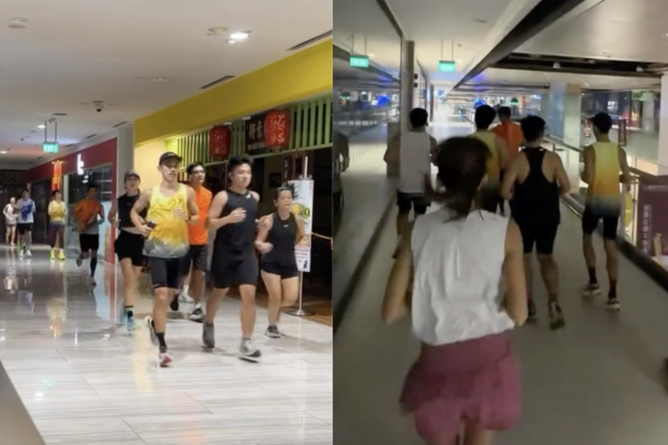Komunitas Lari Singapura Berlari di Dalam Gedung Imbas Kabut Asap