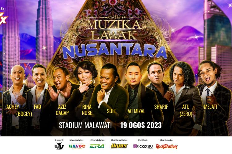 Komedian Sule, Rina Nose, dan Aziz Gagap akan menjadi perwakilan Indonesia di acara Muzika Lawak Nusantara di Malaysia.