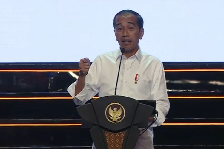 Presiden Jokowi hadir dalam acara LPDP Fest di Jakarta, pada Kamis (3/8/2023).