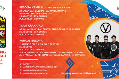 Lampung Krakatau Festival 2017 Digelar Akhir Pekan Ini