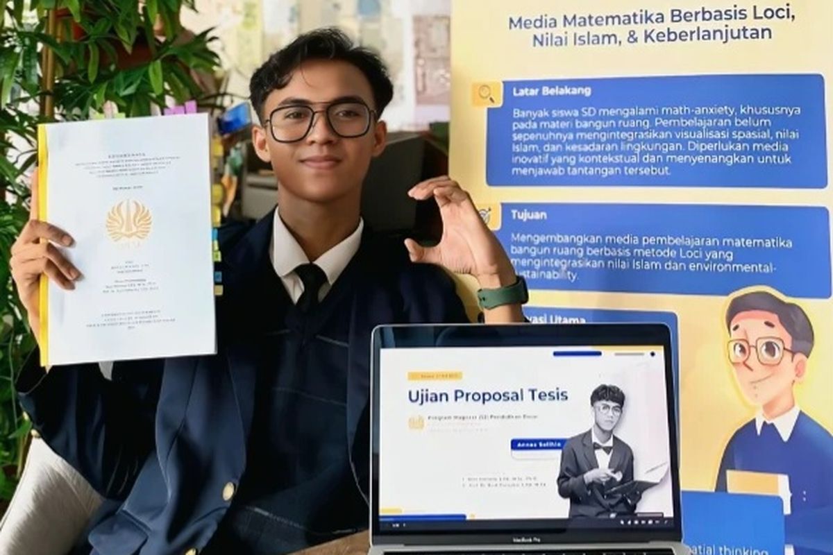 Annas, Lulusan Terbaik S2 UNESA dengan IPK 4.0 dan 142 Hak Cipta