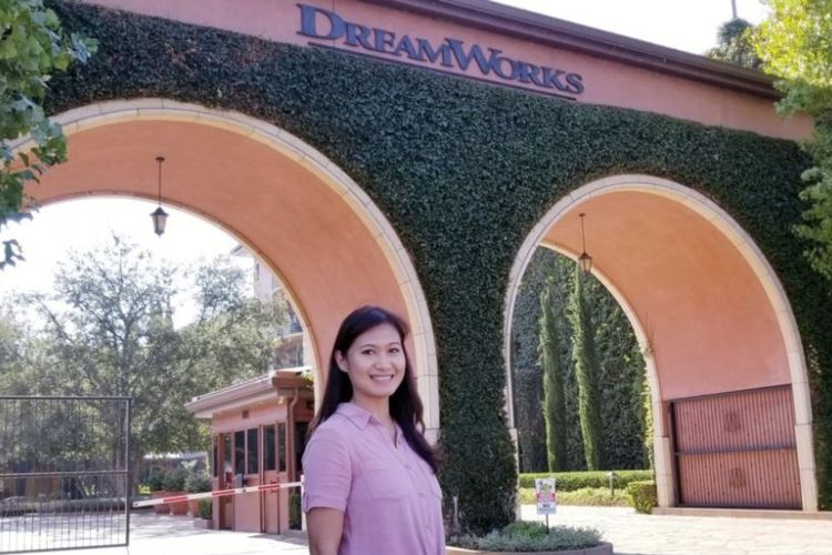 Yorie Kumalasari di DreamWorks Animation Studio, Glendale, California, AS