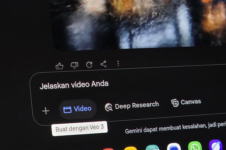 Di Indonesia, opsi pembuatan video di Gemini kini sudah menggunakan Veo 3, AI generatif video terbaru dan tercanggih dari Google.