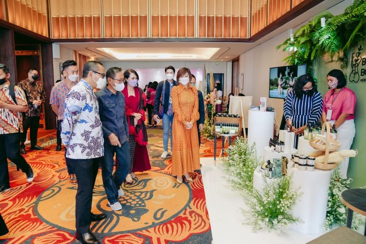 Direktur Bisnis SMESCO Indonesia Wientor Rah Mada saat acara Penandatanganan MoU antara SMESCO Indonesia dengan PT. Jaya Hotel Lestari di Tangerang, Banten pada Sabtu (13/8/2022)