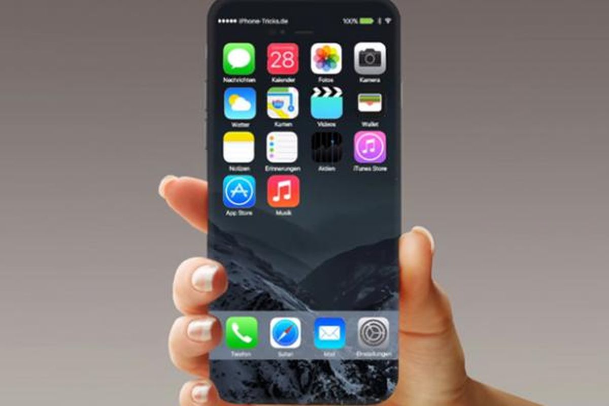 Gambar rekayasa digital iPhone 8.