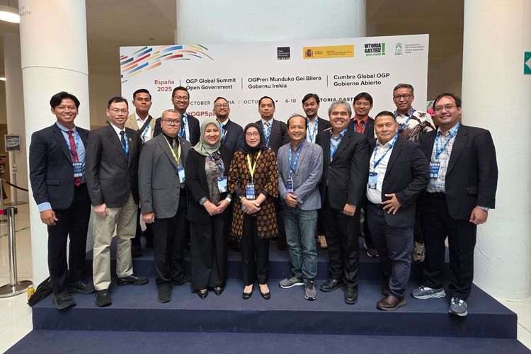 Menteri Pendayagunaan Aparatur Negara dan Reformasi Birokrasi (PANRB) Rini Widyantini dalam&nbsp;Global Dialogue: Participation and Inclusion di Vitoria-Gasteiz, Spanyol, Rabu (8/10/2025).