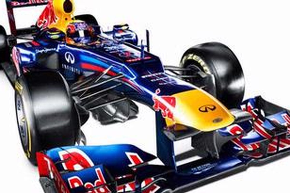 Mobil baru Red Bull Racing, RB8, yang diluncurkan untuk menghadapi musim 2012.
