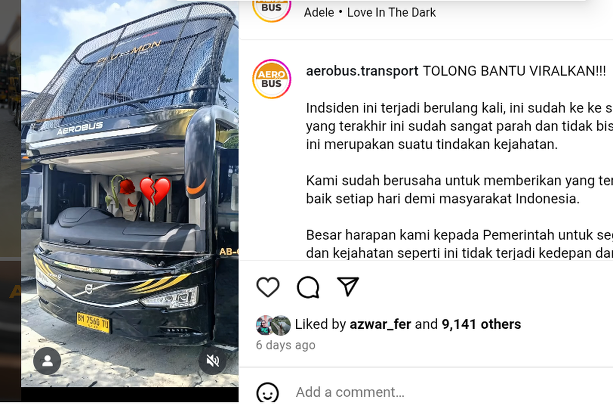 Insiden perusakan bus milik Aerobus 