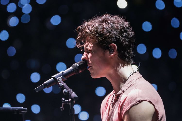 Penyanyi asal Kanada, Shawn Mendes tampil dalam konser Shawn Mendes: The Tour Asia di Sentul International Convention Center (SICC) Sentul, Bogor, Jawa Barat, Selasa (8/10/2019) malam.