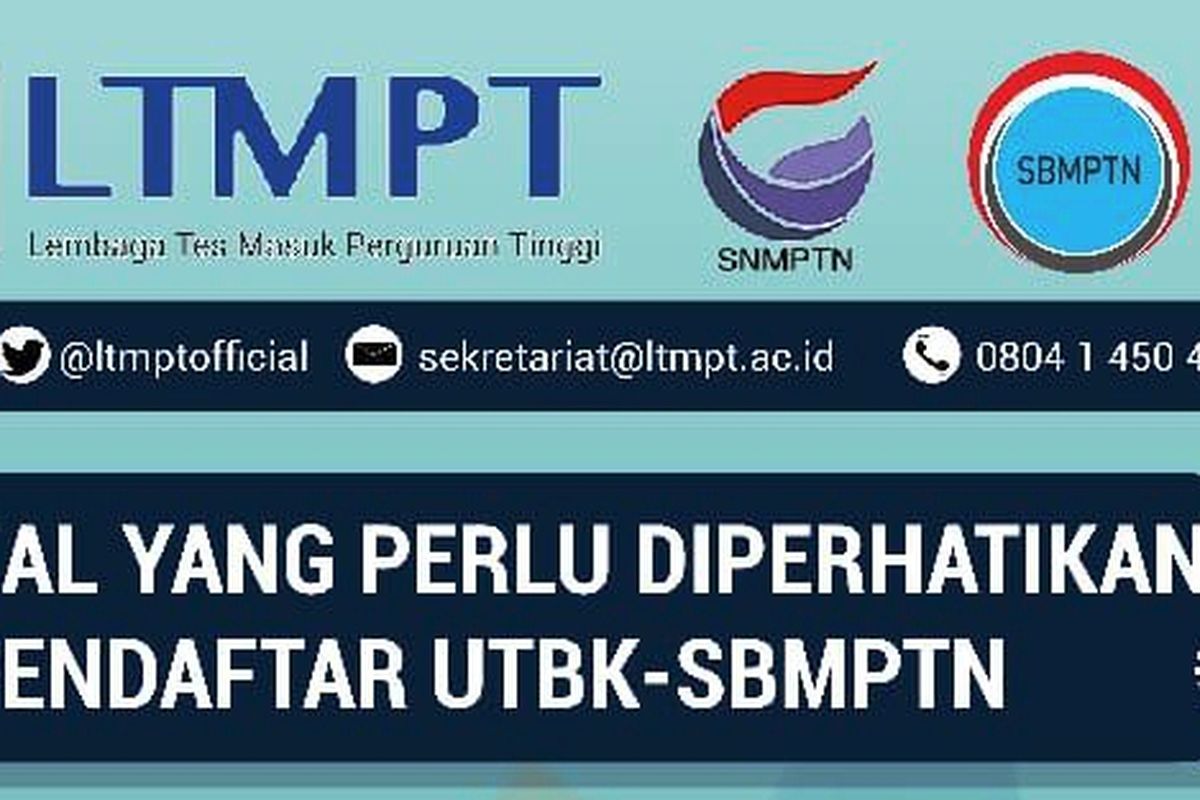 Informasi UTBK-SBMPTN 2020.