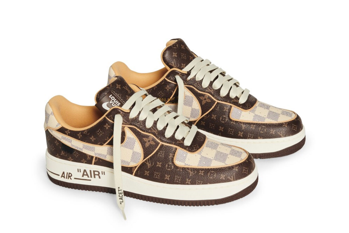 Dilelang, Sneaker Louis Vuitton x Nike Air Force Karya Virgil