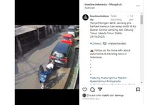 Video Viral Maling Ban Serep Mobil, Hilang Hitungan Detik