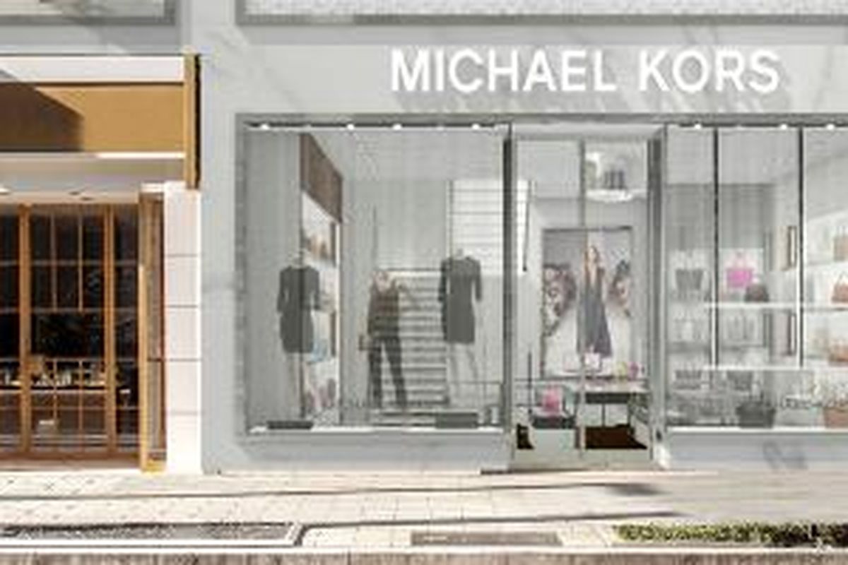 Desain gerai besar terbaru Michael Korse di Ginza, Tokyo, Jepang.