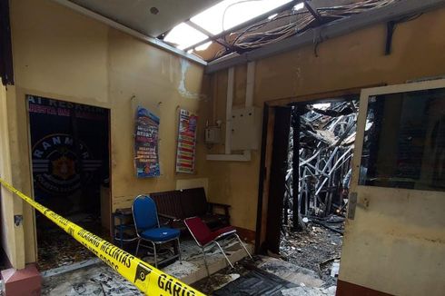 Ruang Satreskrim Polresta Banjarmasin Terbakar, Diduga karena Korsleting