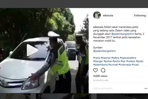 Polisi Tangkap Pengemudi Mobil Penerobos Operasi Zebra 