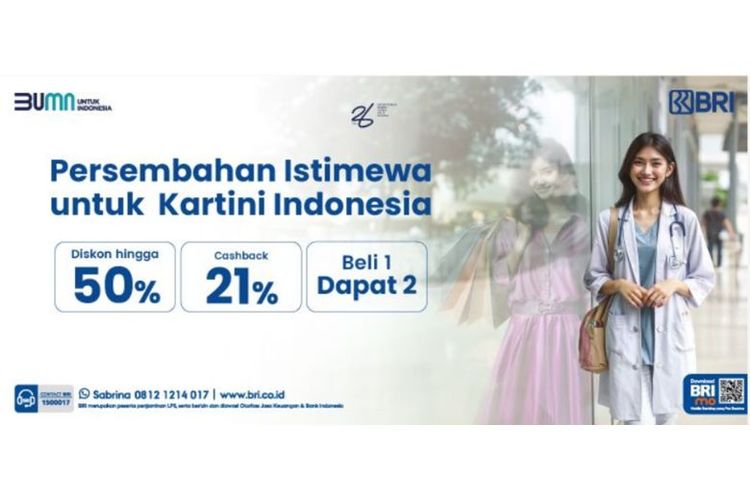 BRI persembahkan promo spesial untuk menyambut Hari Kartini. 