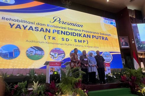 Basuki Resmikan Renovasi 50 Sekolah Yayasan Putra, Mulai dari TK-SMP