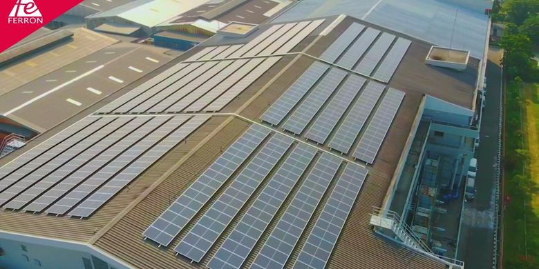 Paling Baru, PT Ferron Par Pharmaceuticals Pasang PLTS 3.000 Meter Persegi di Cikarang
