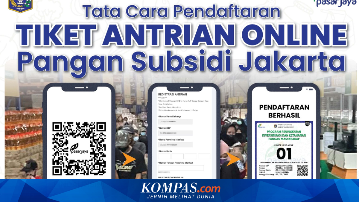 Bisa Daftar On The Spot, Ini Link Daftar KJP Pangan Bersubsidi Pasar Jaya