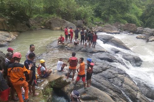 Seorang Pria Asal Sukoharjo Hanyut di Sungai Usai Ritual di  Obyek Wisata Religi Khayangan Wonogiri