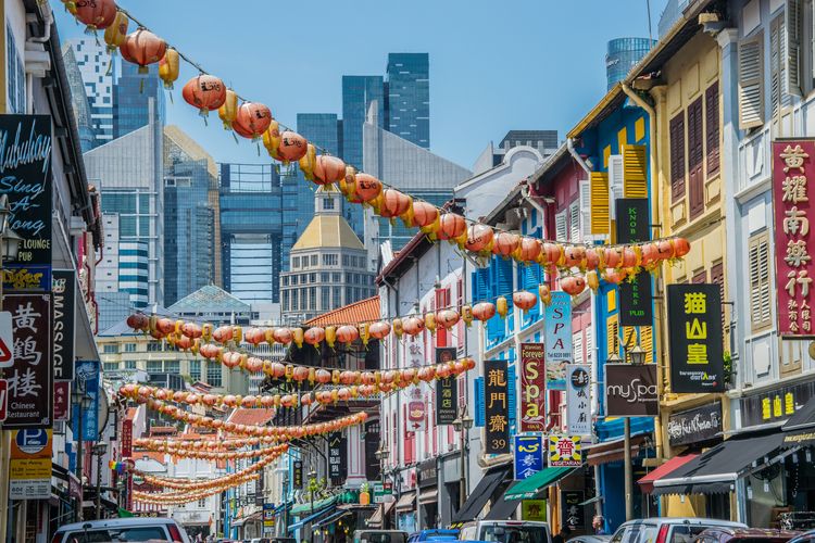 Ilustrasi Chinatown di Singapura.